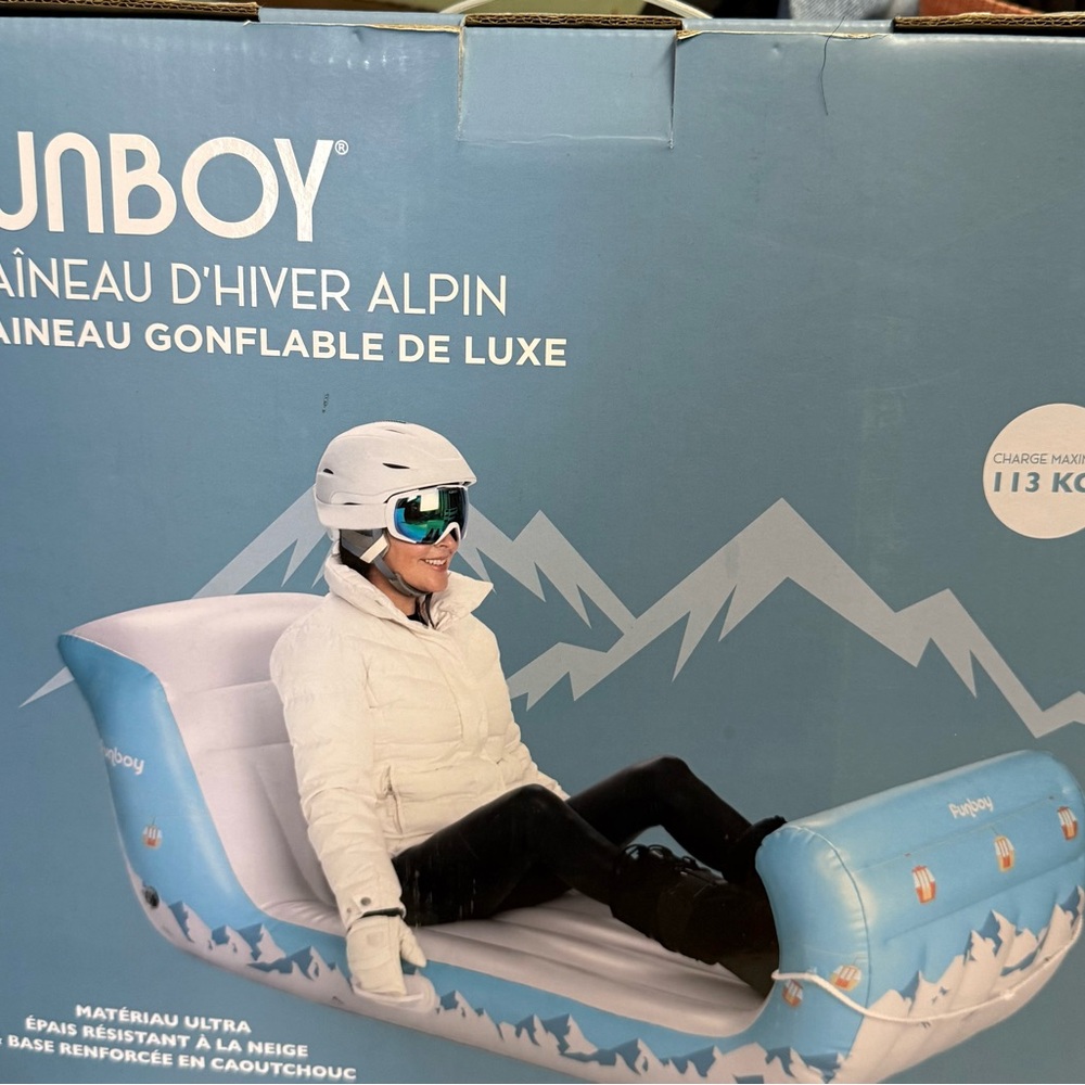 Inflatable Snow Sled - Blue
